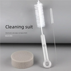 Portable 2 in 1 Cat Water Fountain Accessories Cleaning Brush Set with Pump Pipe & Nozzles for Easy Maintenance