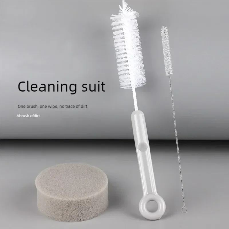 Portable 2 in 1 Cat Water Fountain Accessories Cleaning Brush Set with Pump Pipe & Nozzles for Easy Maintenance