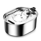 Hot Selling Custom 3.2/4L Stainless Steel Pet Water Dispenser with Water Level Wholesale Cat Water Fountain Manufacturer OEM ODM