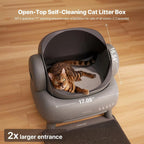 M1 Open-Top Self Cleaning Cat Litter Box with APP Control Automatic Cat Toilet Odor-Free Waste Disposal with Trash Bags