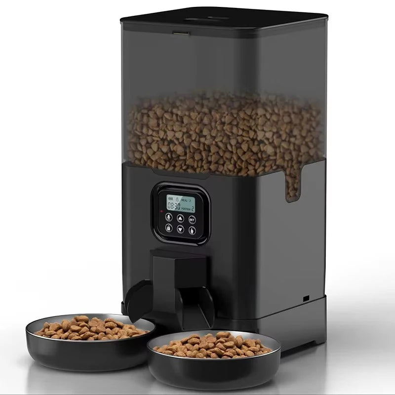 2026 New 4L/6L OEM Dual Bowls Automatic Cat Feeder with Camera TUYA APP Smart Pet Feeder Stainless Steel Bowl  for Muti Dogs Cat