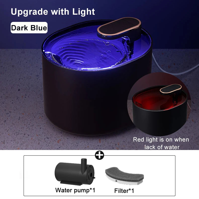3L Smart Cat Water Fountain Auto Loop Filtering Drinker Auto Power-off Pet Water Dispenser Large Capacity Cats Pet Manufacturer