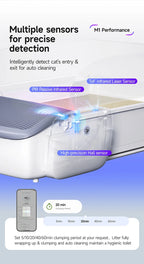 US Warehouse 2025 Open Design Intelligent Automatic Cat Litter Box Smart APP Self Cleaning Litter Box for Cats