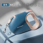 Automatic Telescopic Pet Leash for Small Dogs 26 Lbs Retractable Dog Walking Leash Non-Slip Handle Plastic Material Tangle-Free