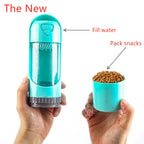 Summer Portable Pet Dog Water Bottle 300ml Drinking Bowl for Large Dogs Water Dispenser With Drinking Feeder Outdoor Bottle