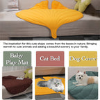 Decorative 3D Leaves Shaped Pet Blanket Cushion Household Cat Dog Blanket Soft Cooling Dog Mat Blankets for Dog Bed Couch Sofa
