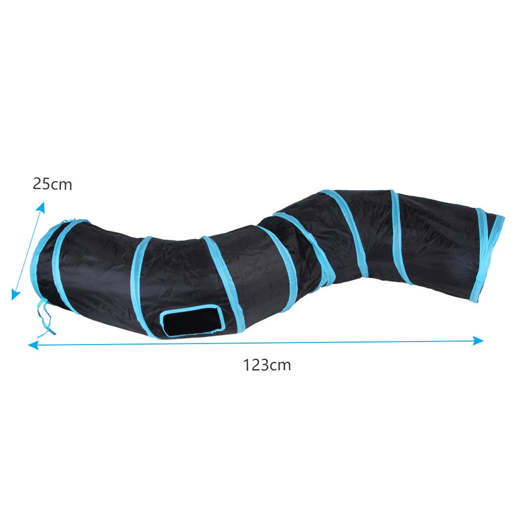 2/3/4/5 Holes Pet Cat Tunnel Toys Foldable Pet Cat Kitty Training Interactive Fun Toy for Cats Rabbit Animal Play Tunnel Tube