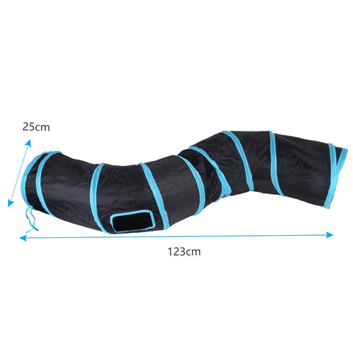 2/3/4/5 Holes Pet Cat Tunnel Toys Foldable Pet Cat Kitty Training Interactive Fun Toy for Cats Rabbit Animal Play Tunnel Tube