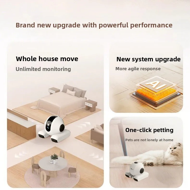 360° HD Indoor  Eco-Friendly Classic Style Pet Tracking Camera Real-Time Movement Video Playback Automatic Cruise