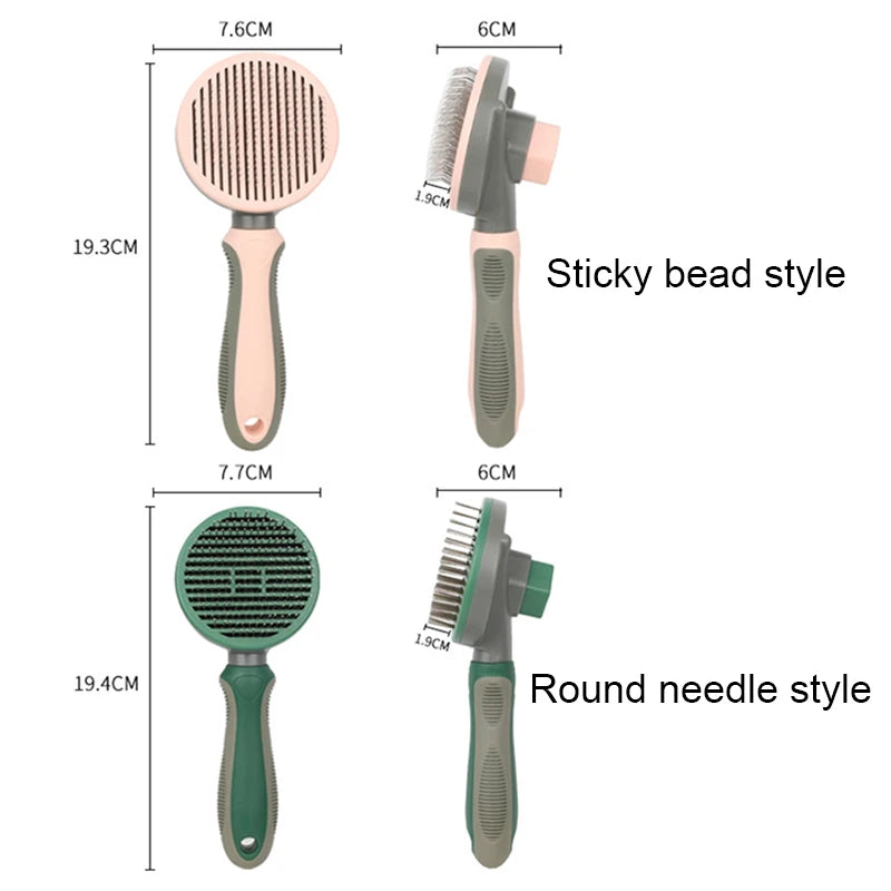 Dog Brush Self-Cleaning Cat Comb Needle Portable Pet Hair Remove Brush for Long Hair Dogs Pet Grooming Brush Dog Products