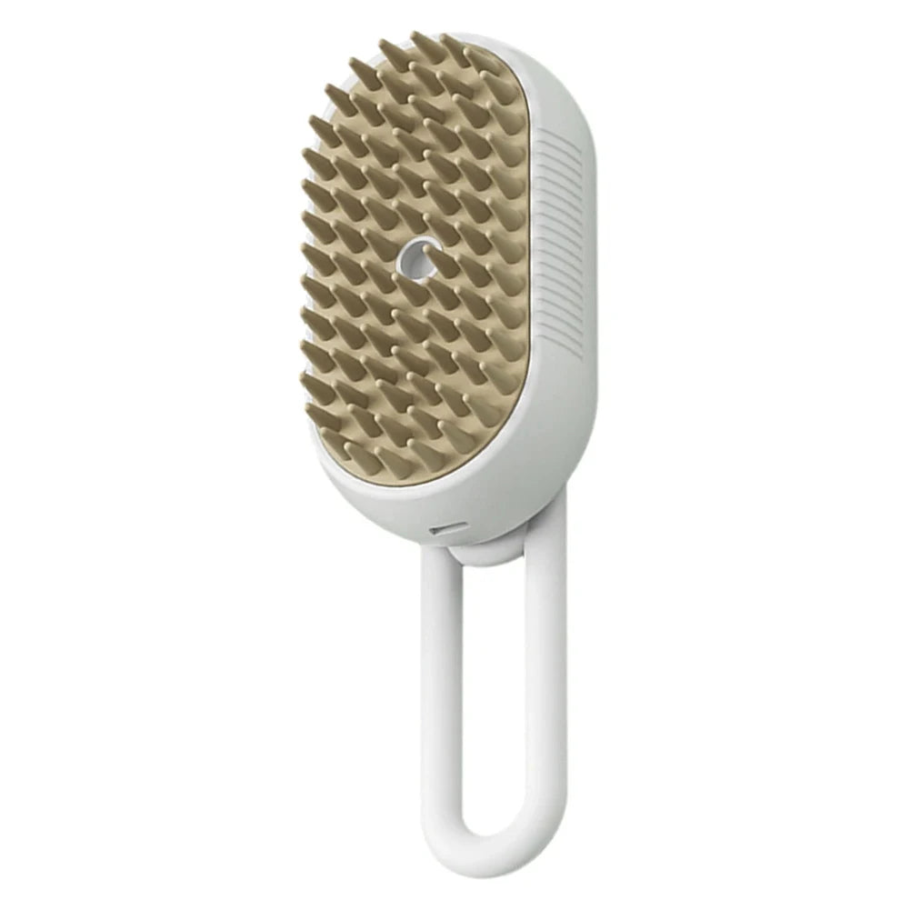 Rechargeable Cat Steamy Brush with Leave-In Serum Self Cleaning Steam Cat Brush Pet Comb for Cats and Dog Cleaning Brush