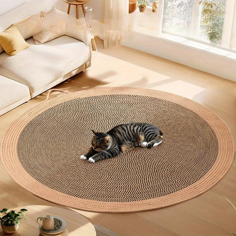 Summer Durable Breathable Cat Scratching Board Indoor Cooling Cat Mat Pad for Relaxation Reduces Furniture Damage Play Behavior