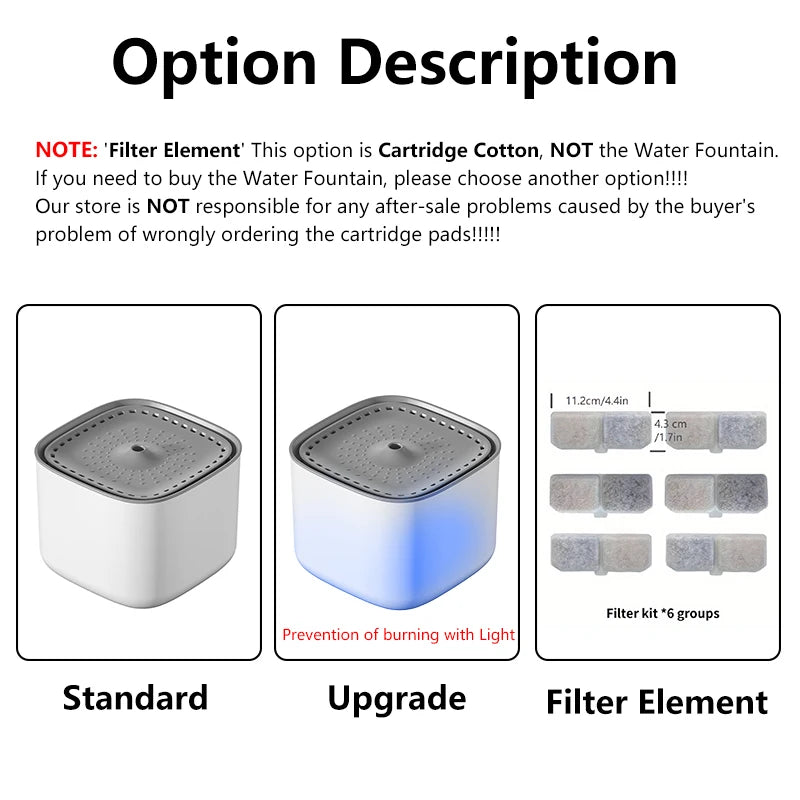 3L Large Capacity Pet Dog Cat Water Fountain with Circulating Filter Automatic Pet Water Dispenser with USB Port for Pets