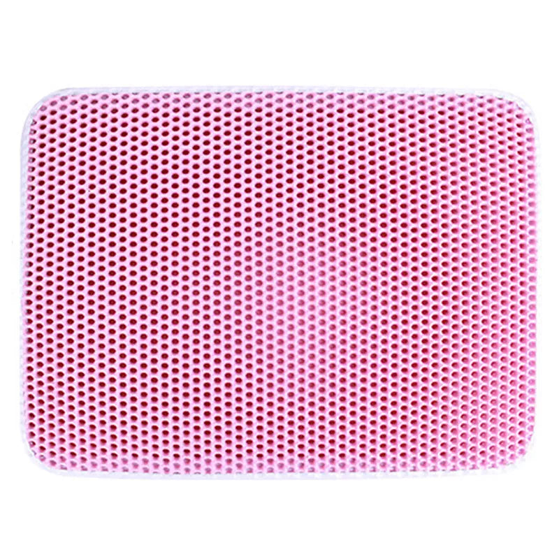 Pet Cat Litter Mat Waterproof EVA Double Layer Cat Litter Trapping Pet Litter Box Mat Clean Pad Products for Cats Accessories