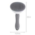 Pet Dog Hair Remover Brush Cat Comb Grooming and Care Dog Brush Stainless Steel Comb for Long Hair Dogs Self Cleaning Pet Brush