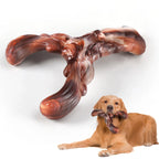 Durable Double Bone Dog Chew Toy Beef Flavor Christmas Deer Triceratops Interactive Nylon Chew Toy for Pups