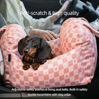 Custom Portable Dog Car Seat Nonslip Dog Carriers Safe Travel Kennel Bed for Small Dog Beds