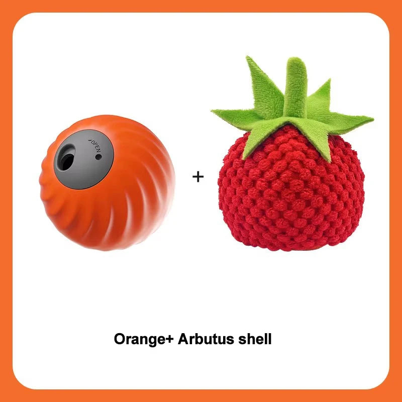 Intelligent Sport Lifelike Nylon Automatic Interactive Pet Toy Ball USB Charging Puzzle Feeder for Dogs Cats-Mental Stimulation