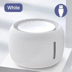 2.5L Plastic Automatic Cat Water Fountain with Silent Circulation Sensing Portable Indoor Pet Water Dispenser