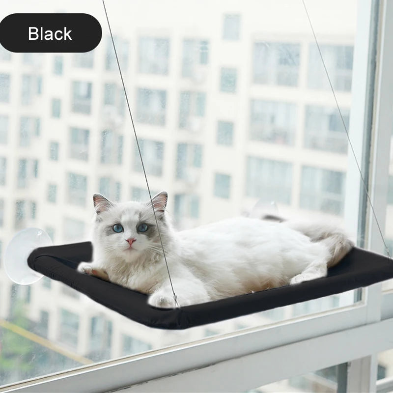Cat Hammock Kitty Resting Seat Cats Bed Kitty Safety Bed with Durable Heavy Duty Suction Cup Cat Products Cat Window Perch