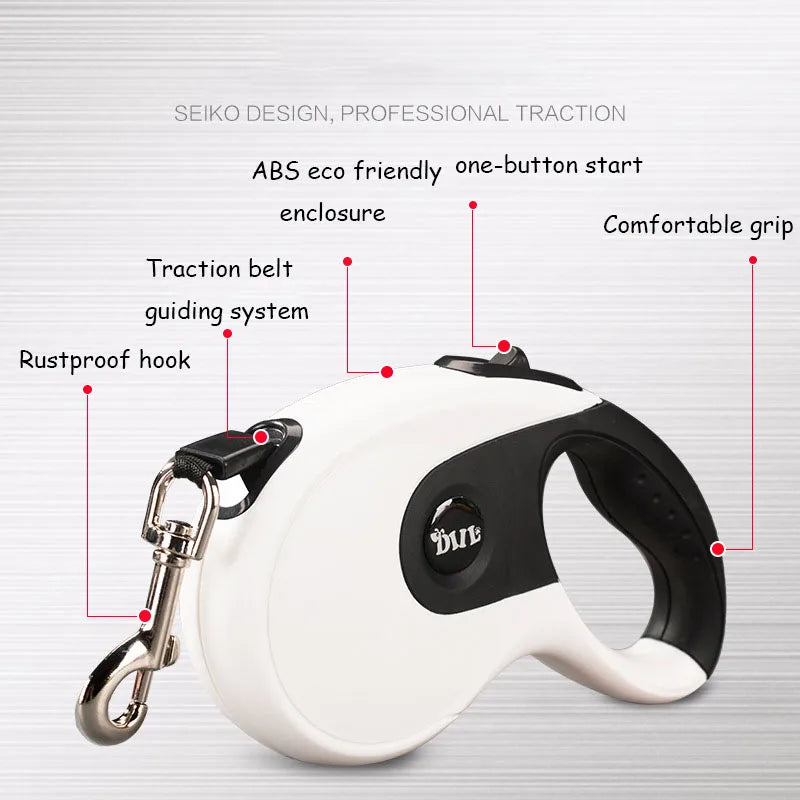 5m Durable Dog Leash Automatic Pet Accessories Belt Retractable Pet Leash for Dogs Leads Extending Dog Walking Leash Rope