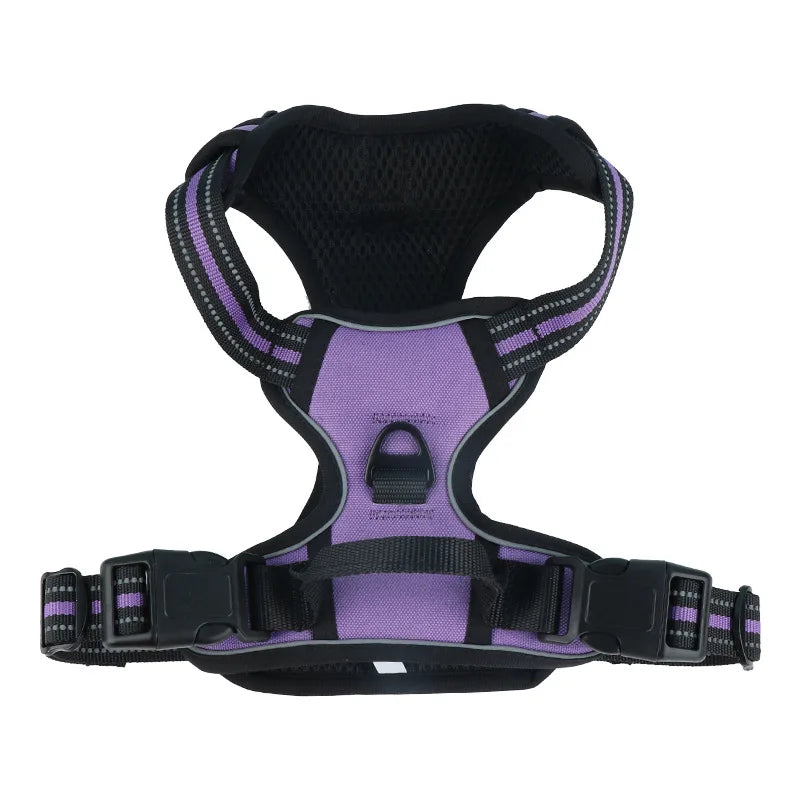 Dog Harness for Large Dogs No Pull Vest with Reflective Strip Control Handle Adjustable Comfortable for Easy Walking Pet Harness