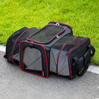 Travel Cat Bag Fashionable Cat Bag Portable Small Foldable Mounted Travel Expandable Portable Pet Bag Pet Carrier