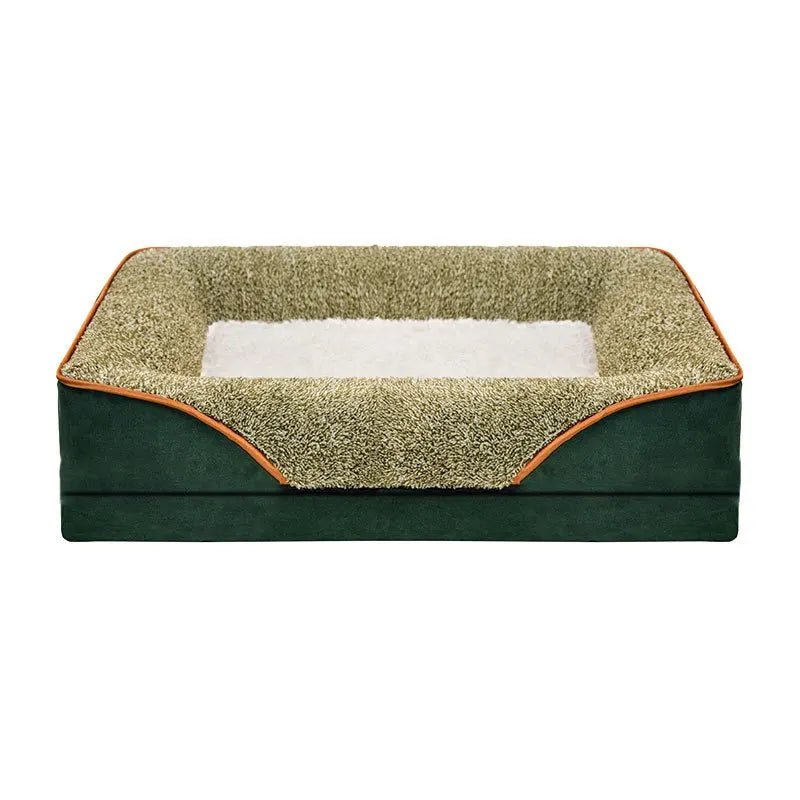 Removable and Washable Dog Sofa Large Dog Bed Suitable for All Seasons Dog Nest Comfortable Soft Cat Sofa Bed With Raised Edges