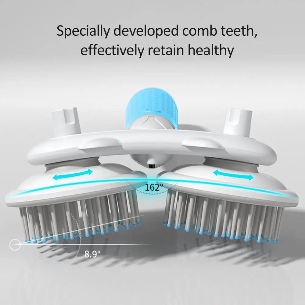 Pet Cat Brush Dog Slicker Brush Double-headed Negative Ion One-button Self Cleaning Pet Brush