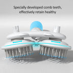 Pet Cat Brush Dog Slicker Brush Double-headed Negative Ion One-button Self Cleaning Pet Brush