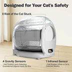 Automatic Cat Litter Box for Multiple Cats with App Control Odor Removal Self Cleaning Litter Box Automatic Cleaning