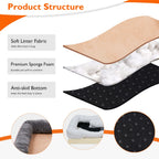 Large Orthopedic Dog Bed Memory Foam Pet Sofa Couch Waterproof Elevated Cushion Warm Puppy Bolster Couch Removable Cover