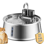 4L 4000MAh Wireless Cat Water Fountain Rechargeable Stainless Steel Battery Sensor Cat Smart Water Fountains Manufacturer