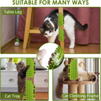 Portable and Foldable Cat Tickling Silicone Comb Pet Brush Adjustable Strap Flexible Pet Massage Brush for Dog and Cat