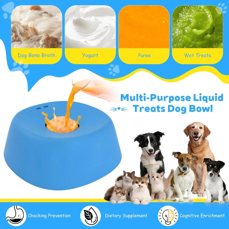 Wholesale Anti-Choking Slow Dog Feeder Dog Bowl Non-Slip Lick Toy for Liquid Treats Bone Broth Yogurt