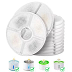 12-Pack Automatic Cat Water Fountain Filters 81oz/2.4L Pet Fountains 3 Filtration Systems Replacement Bowls 2.4L Cat Pet