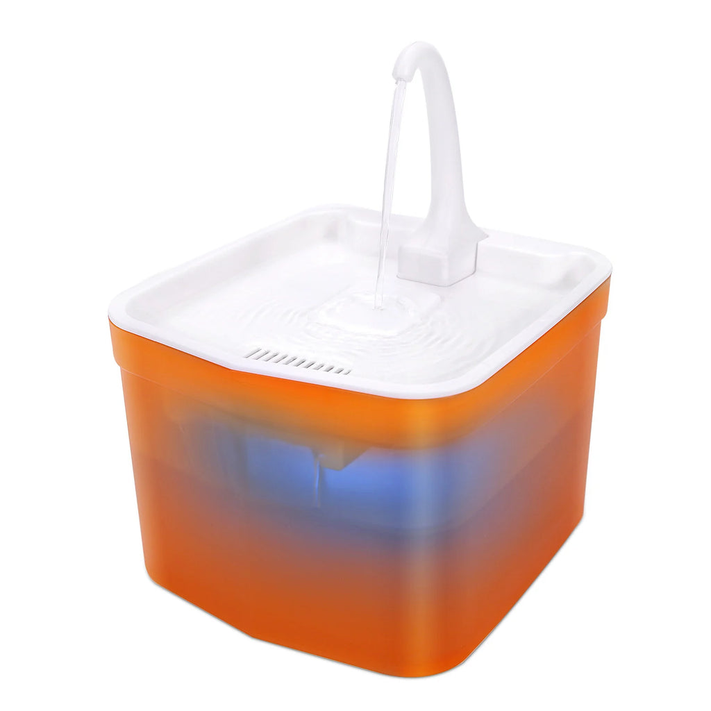 2023 New Smart Cat Water Fountain Automatic LED Light Cat Fountain Bowl Drinking Pet Water Dispenser Pet Supplies