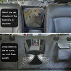 Detachable Waterproof Dog Car Seat Cover with Side Pocket Durable Fabric Pet Vehicle Pet Car Seat Cover Dog Bed