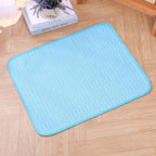 Modern Soft Summer Pet Cooling Mat & Sleeping Pad for Dogs & Cats Sweat-Absorbent Surface Lightweight