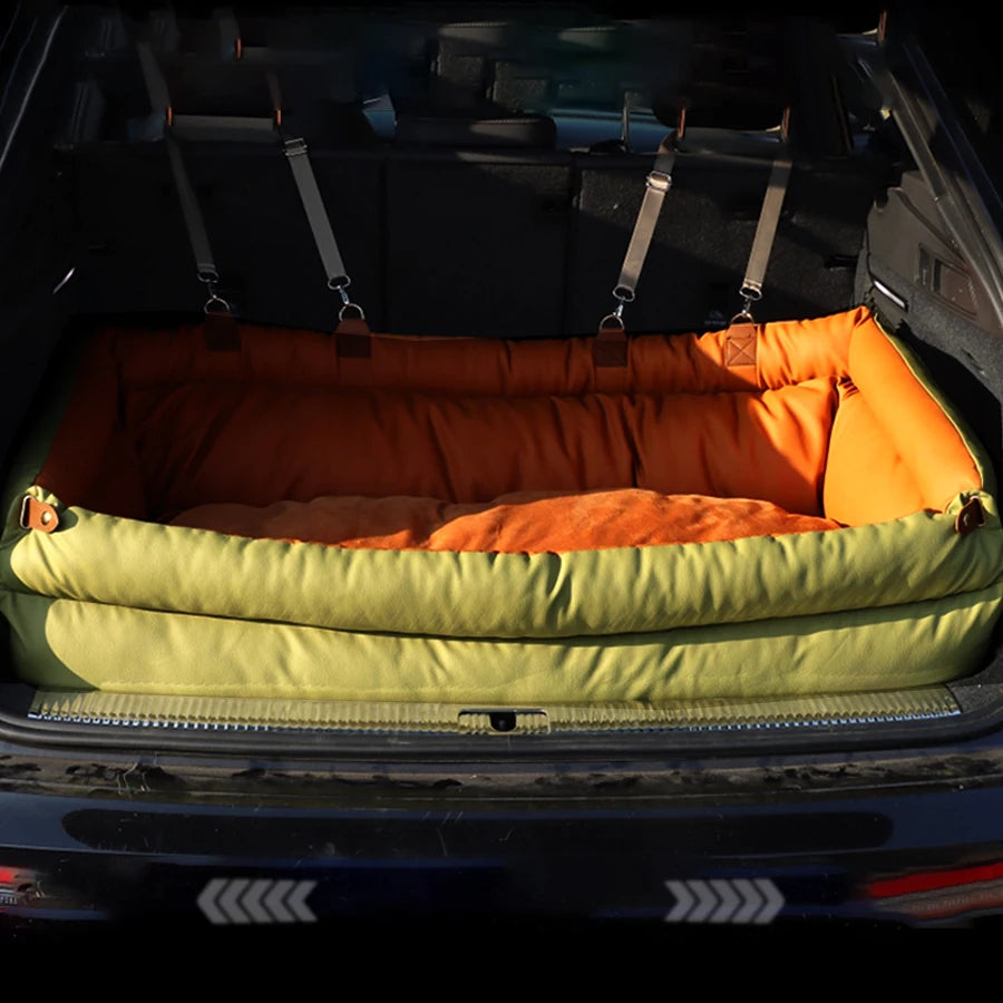 Luxury Dog Car Seat Booster Bed Polyester Comfortable Dog Car Seat Indoor Outdoor Use for Large Size All Breeds Dog Products