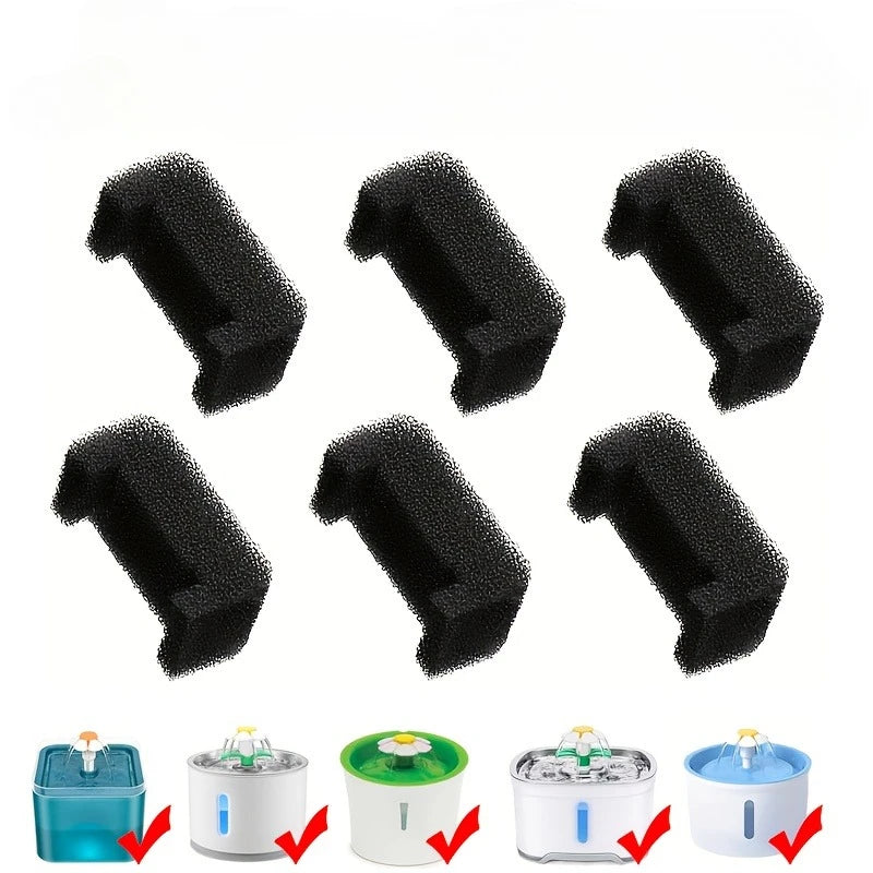 Automatic Cat Water Fountain Foam Filter Sponge Cat Fountain Filter Pet Fountain Filter Replacement Foam