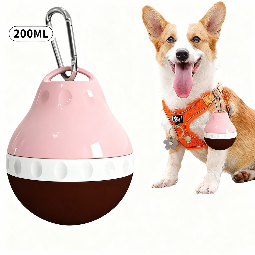 Design Dog Portable Dog Water Dispenser Teardrop Shape Lightweight Plastic Dog Bottle for Travel and Outdoor Activities OEM