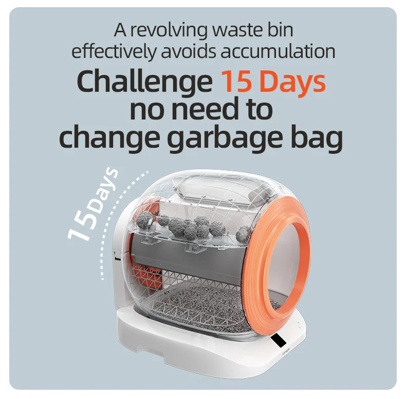 65L Automatic Self-Cleaning Cat Litter Box APP Control Detachable Tonepie Q-clean OEM ODM Smart Cat Toilet Cat Products