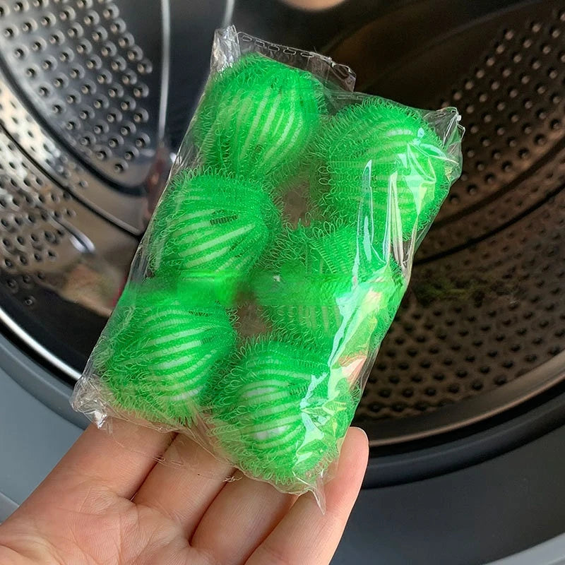 6 Pack Pet Hair Remover Catcher Washer Dryer Balls Washing Machine Laundry Ball Pet Hair Remover for Washing Machines