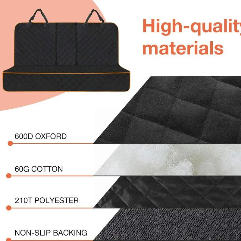 Oxford Waterproof Dog Car Seat Cover Non-slip Pet Mat Protector Universal Travel Mat for Cars and Cats Sport Style Design