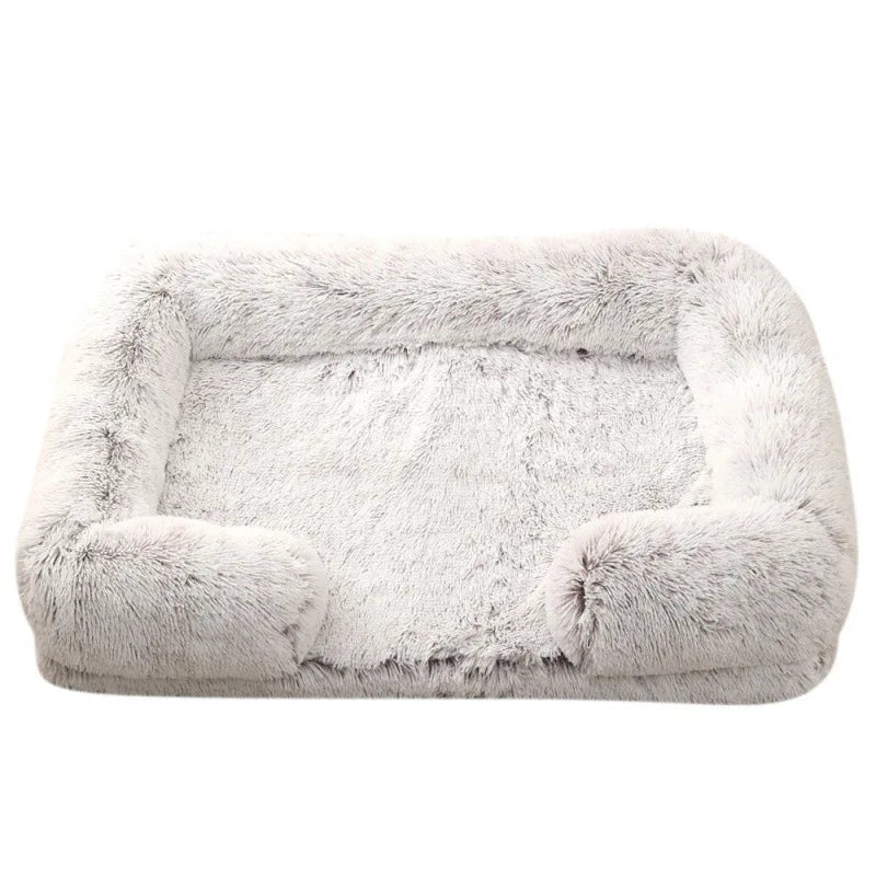 Orthopedic Dog Beds for Large Dogs Fluffy Large Dog Bed with Removable Washable Cover Non-Slip Bottom Foam Couch Bed