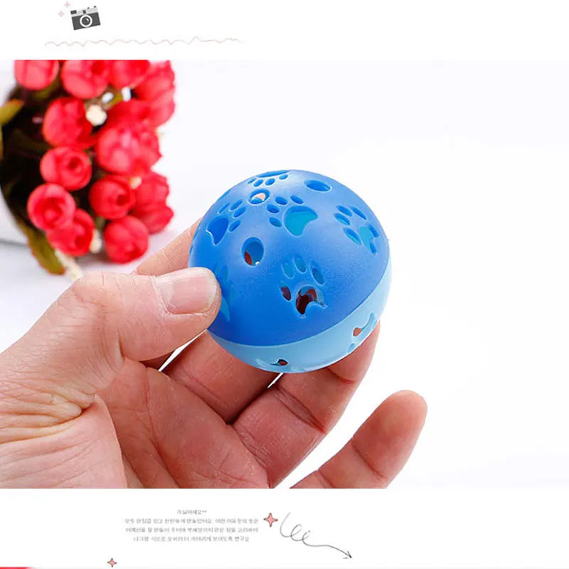 Funny Eco-Friendly 5cm Plastic Planet Ball Cat Toy Creative Color Interactive Kitten Training Chew Pet Supplies with Bell