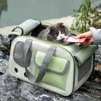 Portable Single Shoulder Space Capsule Pet Carrier Bag Ventilated Foldable Backpack for Small Cats Dogs Travel Cat Carrier Bag