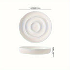 Ceramic Slow Feeder Bowl Basic Bowls for Healthy Eating Protects Cervical Spine Non-Tip Design for Kittens for Small Dog Breeds