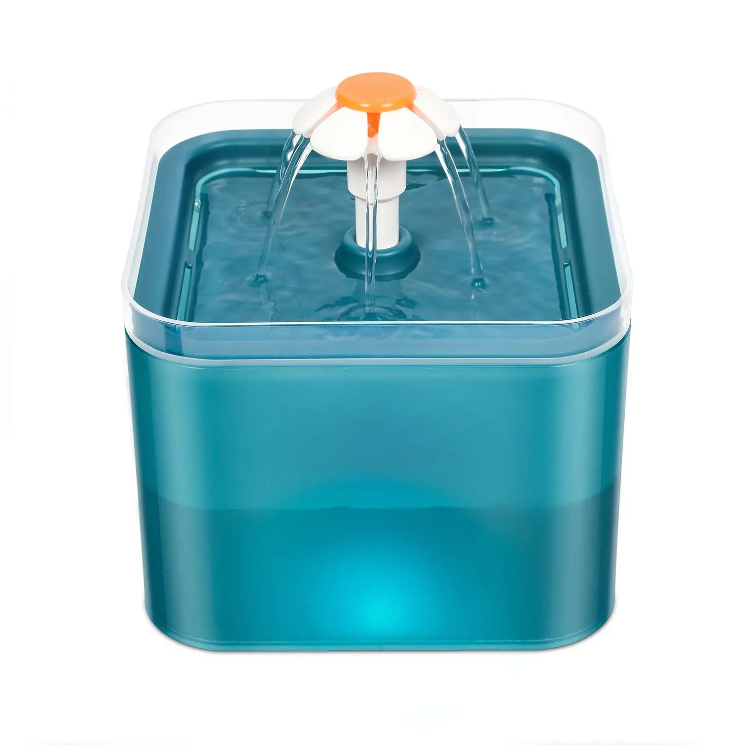 OEM 2L Plastic Pet Cat Water Fountain Bowl with LED Light and Activated Carbon Filter Automatic Pet Water Dispenser Cats Usage